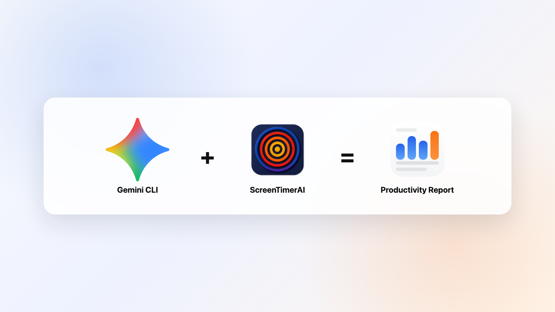 Gemini CLI plus ScreenTimerAI equals a productivity report