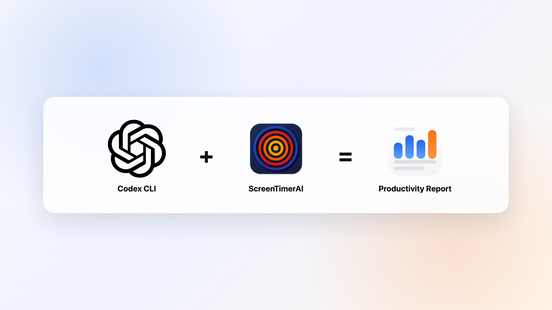 Codex CLI plus ScreenTimerAI equals a productivity report