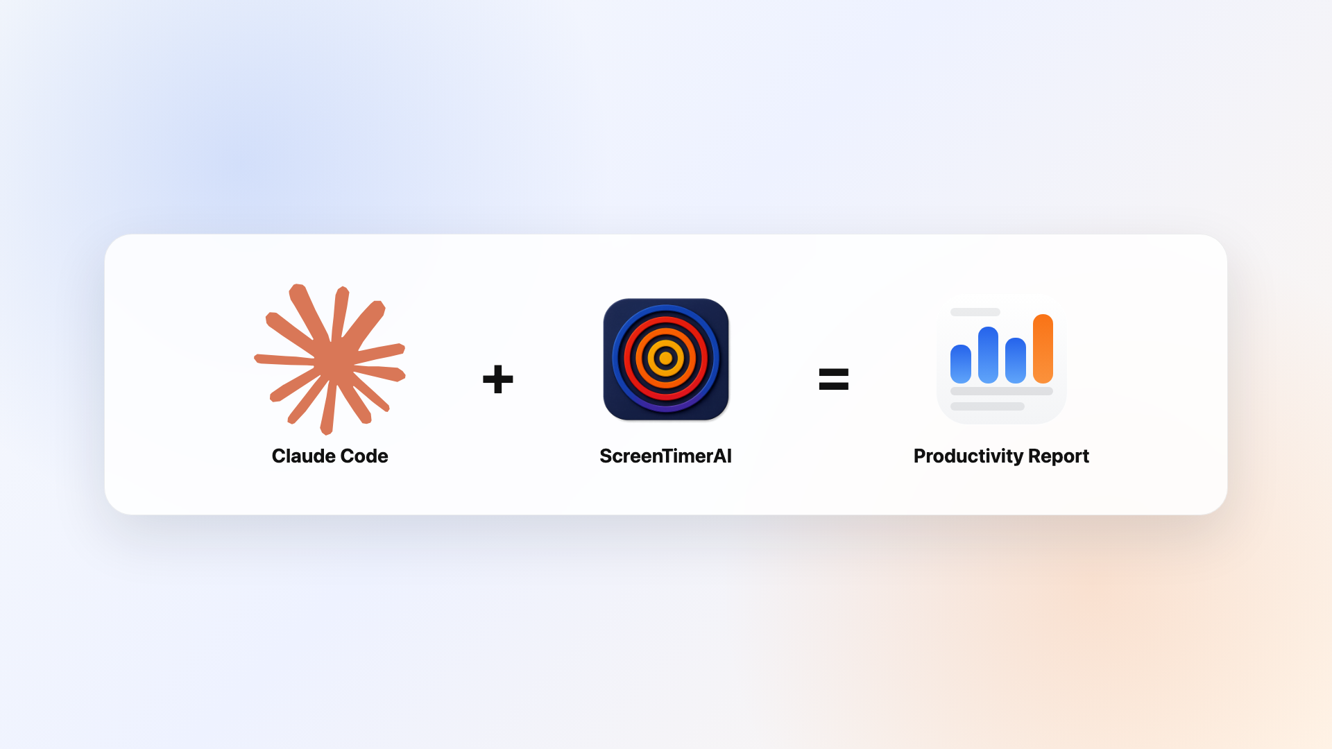Claude Code plus ScreenTimerAI equals a productivity report