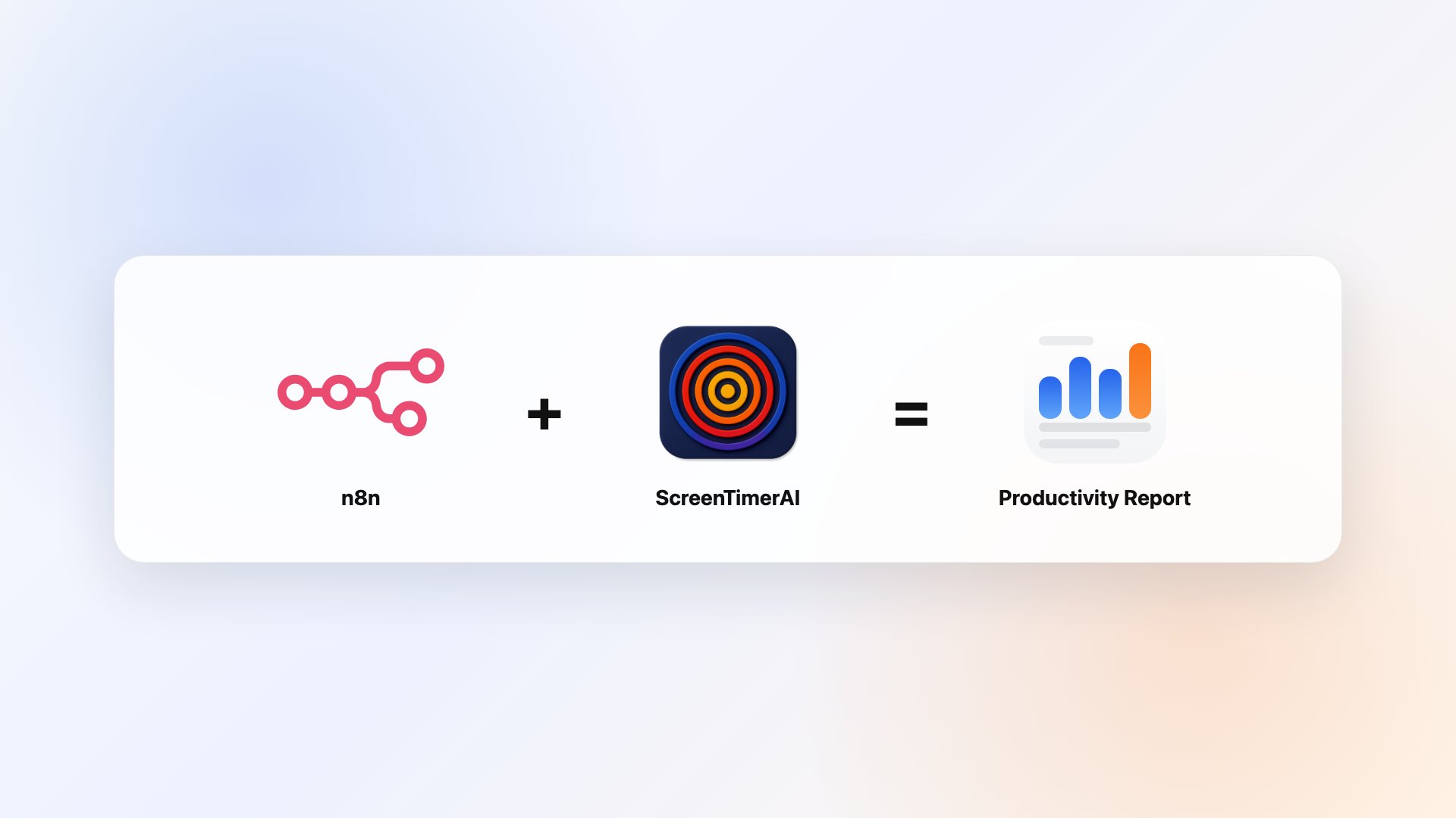 n8n plus ScreenTimerAI equals a productivity report